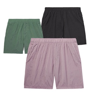 Short de bain pour homme en spandex/coton respirant et écologique, texture froissée, séchage rapide, avec poches, pour la plage et la natation - Product Image 1