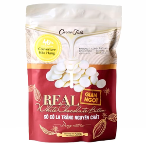 Fabrication Professionnelle Commandes en Gros OEM/ODM Chocolat Pur Blanc Véritable HALAL en Boutons 40% Cacao pour Pâtisseries et Biscuits - Product Image 1