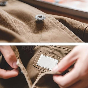 Winter Fashion <b>Mens</b> <b>Suede</b> Leather <b>Jacket</b> Casual Slim Fit Soft Genuine <b>Suede</b> Modern Street Look - Product Image 6