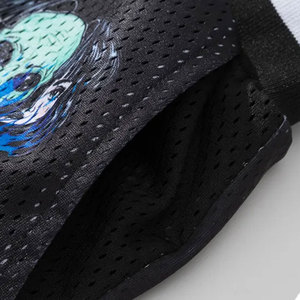 Men's Double-<b>Layer</b> Basketball Shorts 100% Cotton Breathable Quick Dry Eco-Friendly <b>Mid</b> Waist Drawstring Custom Brand Name Solid - Product Image 3