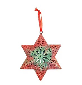 Most Selling Design Golden Metal Snowflake Ornament Hanging <b>Christmas</b> <b>Tree</b> Decorations <b>Christmas</b> Hanging Ornament - Product Image 6