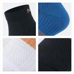 North Approach Ankle <b>Socks</b> Geometric Pattern Breathable <b>Running</b> <b>Socks</b> for Adults Summer Season - Product Image 4