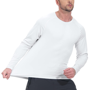 Camisetas deportivas de manga larga para hombre, corte ajustado, algodón suave y transpirable, estilo vintage, casual, para gimnasio, actividades al aire libre y uso diario. - Product Image 1