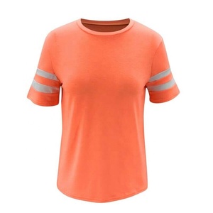 Camisetas elegantes para mujer al por mayor, buena calidad y precio, camisetas deportivas de secado rápido, cuello redondo, moda casual, tejidas. - Product Image 3