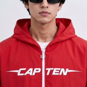 Custom Unisex Polyester Windbreaker Two Piece Set Lightweight Full Sleeve <b>Zip</b>-<b>Up</b> <b>Jacket</b>&Shorts Regular Fit Streetwear Tracksute - Product Image 3