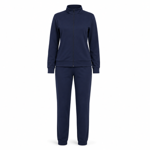 New Custom Wholesale Price <b>Women</b> Tracksuit Made High Quality Polyester <b>Fleece</b> Fabric Winter Season Ladies <b>Jogger</b> Solid Casual - Product Image 4