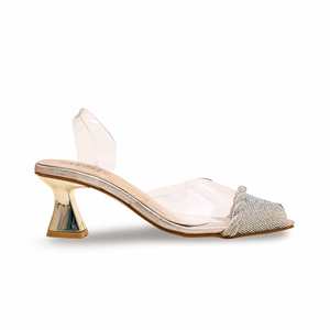 Sandales à talons dorées FN5969 Design élégant et fantaisie - Product Image 4