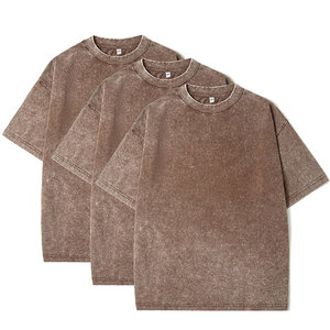 Camiseta Nueva a la Moda con Efecto Desgastado por el Sol, Material Suave, Camiseta Informal y Cómoda con Efecto Desgastado por el Sol - Product Image 1