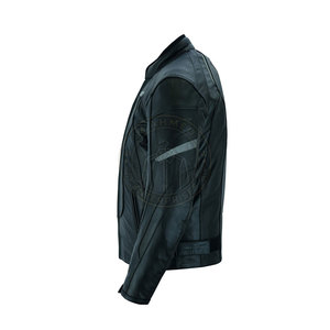 Chaqueta de Cuero para Motociclista, Elegante, Transpirable, Resistente al Viento, para Hombre, Talla Grande, Ajuste Cómodo, Textura Suave y Estilo Moderno - Product Image 6
