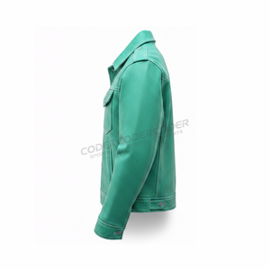 Veste en cuir personnalisée à la mode, vêtements décontractés, vestes en cuir de haute qualité pour hommes, prix de gros, veste en cuir pour hommes, Pakistan - Product Image 3