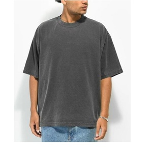 Camisetas para hombre 100% algodón/poliéster, camiseta de color sólido, camiseta informal con cuello redondo para hombre, camiseta básica de alta calidad para hombre - Product Image 5