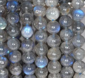 Perles lisses en labradorite bleue naturelle, facettées, 100% faites à la main, certifiées IGI, pour la fabrication de bijoux, collier, bracelet - Product Image 1
