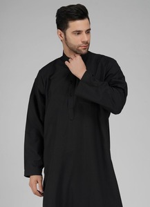 <b>Men</b> Juba Long Modest Robe Traditional Islamic Muslim Clothing Comfortable Loose Fit Breathable Material - Product Image 4