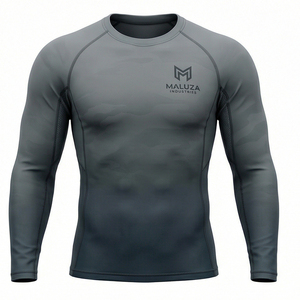 Camiseta de Manga Larga Transpirable de Compresión Titan Shield para Hombre, para Gimnasio, Entrenamiento Táctico, Rendimiento, MALUZA Industries Performance EdgeX - Product Image 1