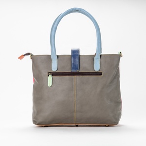 WESTAL Sac à main vintage en cuir véritable pour femmes, fourre-tout patchwork, sacs à bandoulière pour femmes - Product Image 3