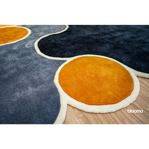 Alfombra de Lana Tufted RTS, Alfombra Geométrica de Arte Moderno, Directo de Fábrica, Base de Algodón para Sala de Estar, Venta al Por Mayor - Product Image 3