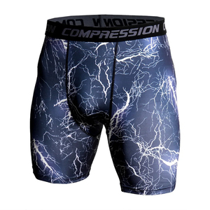 Shorts de yoga moulants pour hommes OEM/ODM, taille haute élastique, compression, respirants, séchage rapide, extensibles dans quatre directions, pour activités de plein air - Product Image 5