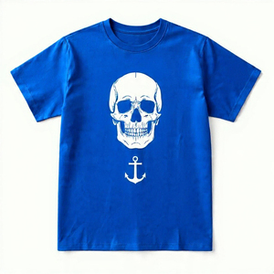 เสื้อยืดคอตตอนผู้ชายขายส่ง พิมพ์โลโก้ตามสั่ง คอกลม แขนสั้น สตรีทแวร์ OEM เป็นมิตรกับสิ่งแวดล้อม ระบายอากาศได้ดี น้ำหนัก 180 กรัม ทรงปกติ - Product Image 5