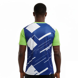 Maillot de football professionnel respirant grande taille à manches courtes, couleurs et logos personnalisables pour hommes - Product Image 3