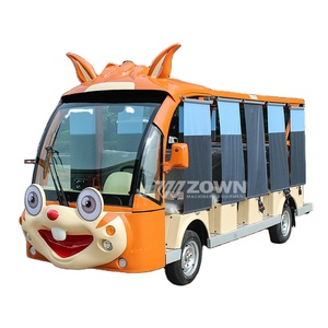 Versión de dibujos animados Coche turístico eléctrico 14-23 Asiento Coche turístico Punto escénico Lanzadera turística para la venta - Product Image 1