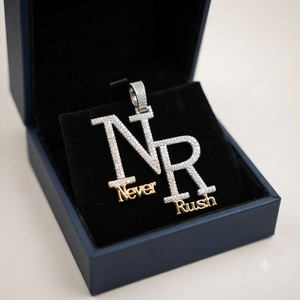 Iced Moissanite Diamond Trending Custom Bling Initial Name Alphabet Letter 925 Sterling Silver <b>Gold</b> Plated <b>Pendant</b> Hip Hop Style - Product Image 5