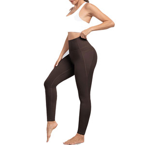 2026 Latest Arrival Legging For Women's High Elasticity Waistband Anti Bacterial Tummy Control Pockets Wear <b>Tight</b> Oem Service - Product Image 5