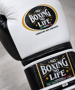 นวมชกมวยหนังแท้ No Boxing No Life ขนาด 08 ออนซ์ 24 ออนซ์ แบบผูกเชือก อุปกรณ์ฝึกซ้อม สีและโลโก้ปรับแต่งได้ ระบายอากาศได้ดี คุณภาพสูงสุด - Product Image 6