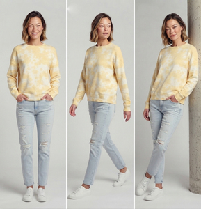 เสื้อยืดคอกลมแขนยาวทรงหลวมสไตล์สตรีทแวร์วินเทจสำหรับผู้หญิง ลวดลายซันเฟด ซักย้อมสีเอซิด แฟชั่นฤดูร้อน - Product Image 6