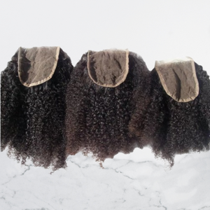 Extensiones de Cabello Humano con Cierre de Encaje HD, Cabello Rizado Brasileño, Línea de Cabello Natural, Calidad de Salón - Product Image 1
