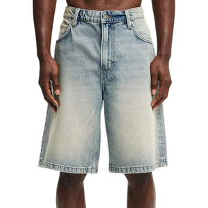 Spring Summer New Style Breathable Mid Hip Hop Four Colors Relaxed Fit 7/8 Length Men's Straight Wide Leg Versatile Denim <b>Jeans</b> - Product Image 5