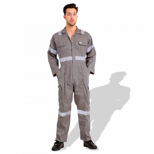 Combinaison de travail professionnelle avec poches pour genouillères, uniforme de protection pour la construction, combinaisons de sécurité industrielles, OEM - Product Image 2