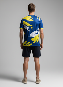 Maillot de football pour hommes, respirant, léger, séchage rapide, personnalisable, style rétro - Product Image 2