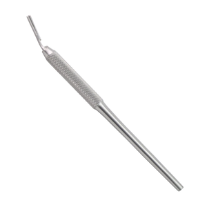 # Cuchilla Quirúrgica Curva 5A con Mango de Acero Inoxidable, Instrumento Quirúrgico Dental, Herramienta Reutilizable - Product Image 1