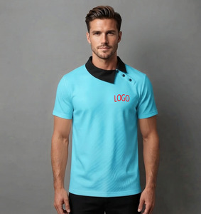 Polo pour hommes style hip-hop décontracté à manches courtes, color block, 100 % coton, coupe ample, personnalisable, vente en gros - Product Image 3