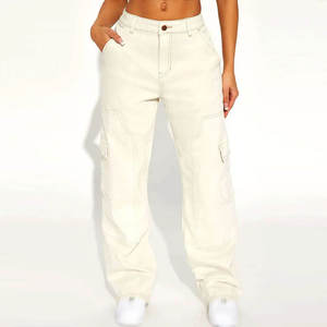 Pantalones Cargo de Invierno para Mujer al por Mayor, Pantalones Utilitarios Cálidos con Ribete de Encaje, Bolsillos Grandes, para Viajes al Aire Libre, ODM - Product Image 3