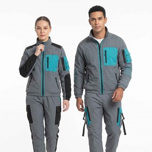 Ensemble de survêtement coupe-vent de luxe unisexe avec veste et pantalon, idéal pour le sport - Product Image 3