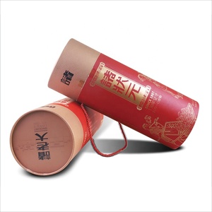 Wholesale red color round <b>box</b> high quality cylinder paper <b>box</b> made in Vietnam - Product Image 1