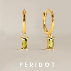 Pendientes de Aro con Rubíes - Plata de Ley 925, Forma Baguette, Gema Facetada, Joyería para Mujer - Product Image 3
