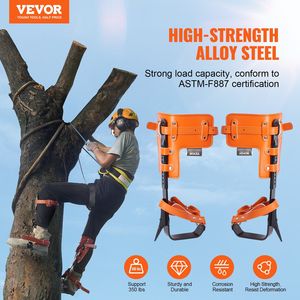 1 Paio di Ramponi in Acciaio Legato per Arrampicata su Alberi, Capacità di Carico 350 libbre, Attrezzatura da Arrampicata con Protezione per Ramponi, Equipaggiamento e Accessori per Arrampicata - Product Image 2