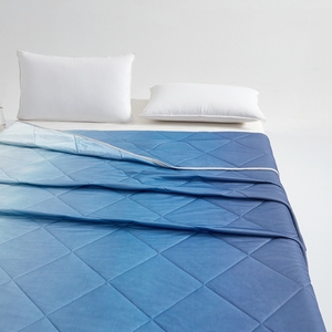 Juego de Edredón Acolchado de Color Sólido, Azul Degradado, Poliéster, 4 Piezas, 300 Hilos, Lavable a Máquina, Estilo Simple - Product Image 3