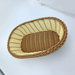 Hot Selling Multi-functional Woven Rattan Fruit Bread Basket Food Storage Basket for Household Wholesale From India - Product Image 2