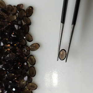 Natural Smoky Quartz 6x4MM Oval Cut Best Quality Loose Gemstone For Jewelry Making - Product Image 4