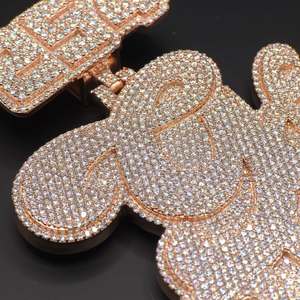 Collier pendentif en diamant moissanite de qualité supérieure pour femmes, idéal pour mariage, fête, fiançailles, disponible au meilleur prix du marché. - Product Image 3