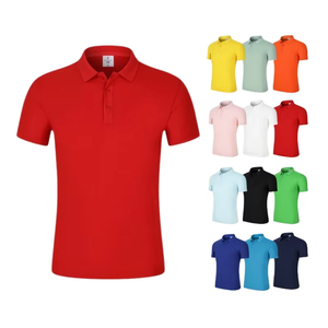 Camisa Casual de Manga Corta para Hombre, de Poliéster/Algodón Rojo, con Botones y Cuello en Contraste |   Personalizable mediante Bordado o Serigrafía - Product Image 2