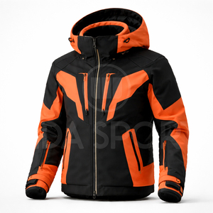 Best Selling 2026 Hooded Zipper <b>Waterproof</b> Snow Jacket Custom Ski Wear Windproof Thermal Winter Apparel OEM Bulk Orders - Product Image 2