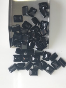 Natural <b>Black</b> Onyx 10x8MM Octagon Cut Best Quality Loose Gemstones for Jewelry Making - Product Image 4