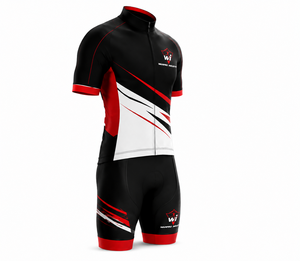 Ensemble de cyclisme professionnel unisexe, maillot et short à bretelles avec motif de crâne, léger, respirant, écologique, évacuant l'humidité, vêtements de sport - Product Image 3