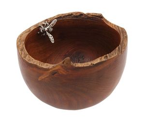 Tazón de Madera Natural Hecho a Mano, Tallado en Raíz Natural, Tazones Decorativos de Madera para Servir Fruta, Ensalada, Bocadillos, Uso en Mesa del Hogar - Product Image 1