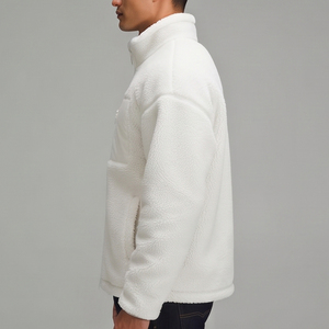 Fashionable <b>Sherpa</b> <b>Fleece</b> Jackets Men Casual Wear Stand Collar Chest Pocket <b>Sherpa</b> <b>Fleece</b> Jacket Mens Winter Style <b>Sherpa</b> Jacket - Product Image 2