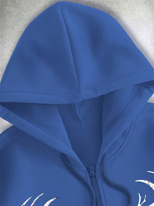 Custom Unisex Printed Heat-Transfer-Printing Solid Casual Autumn <b>Pullover</b> Hooded Anti-Pilling Breathable - Product Image 4